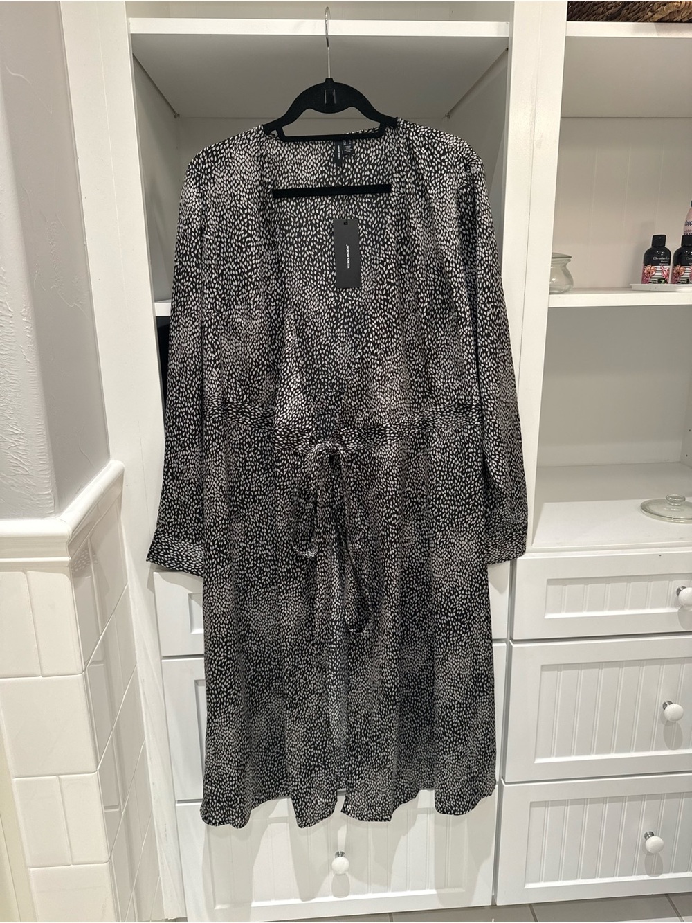 Vero Moda Black and Cream Speckled Wrap
